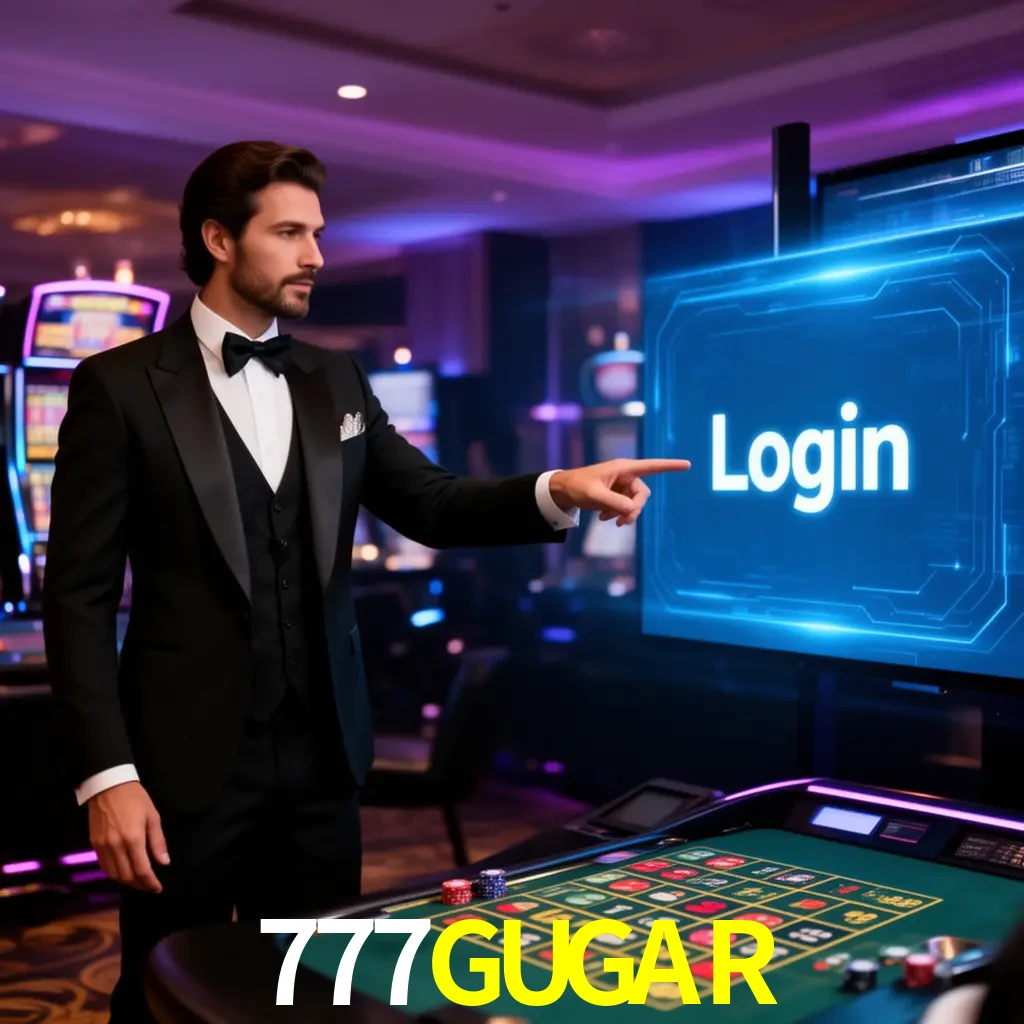 777GUGAR Login - OTP, cuenta y soporte Pantalla 777GUGAR Login con OTP, contraseña, cuenta segura y soporte móvil